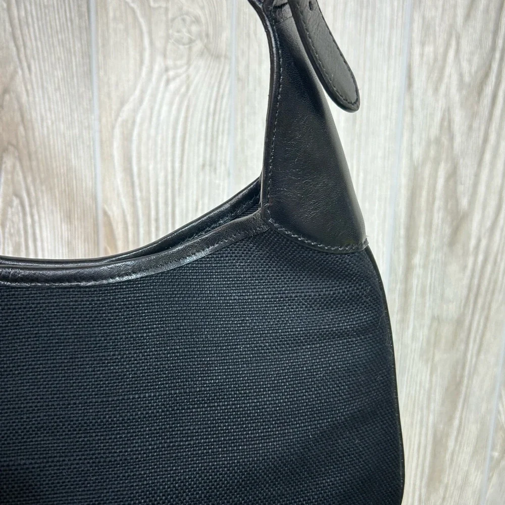 Banana Republic Black Jute Small Hobo Shoulder Purse Bag